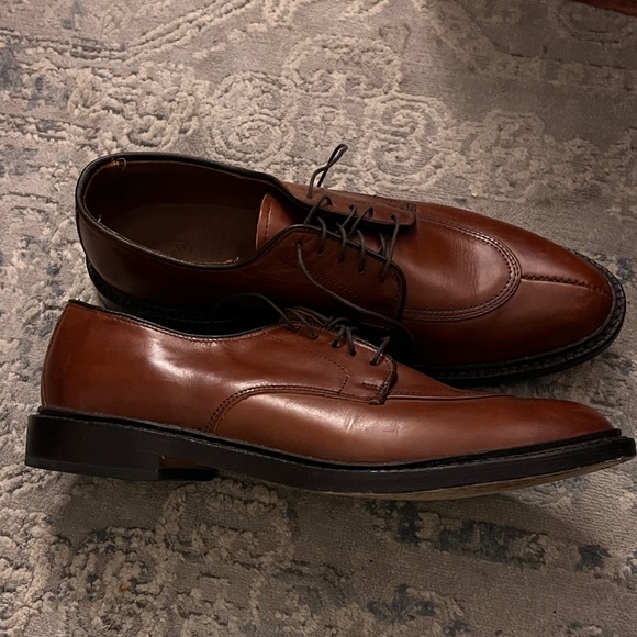 Men's Allen Edmonds Walton Classic Brown Leather Dress Shoes Size 11